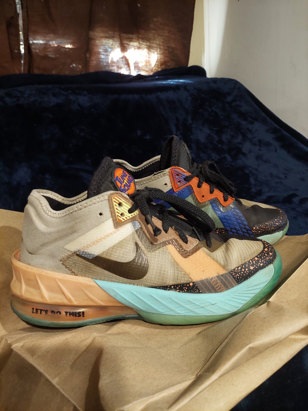 Nike LeBron 8 Low V2 'Tune Squad' Space Jam Sneakers Size 4.5 US / 4 UK Pre-owne